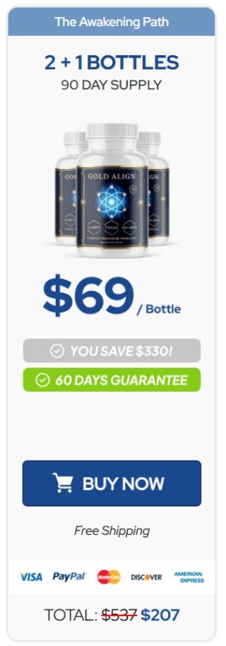 Gold Align Buy 3 Bottles